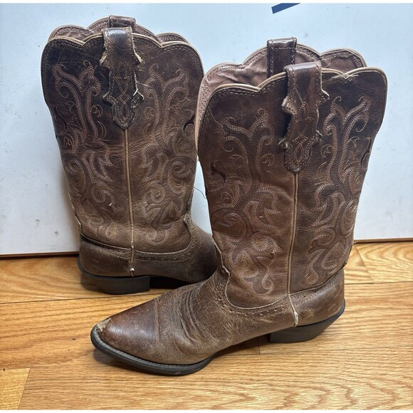 Justin Brown L2561 McKayla Leather Western Cowboy Cowgirl Boots Women Size 8.5 B - Picture 2 of 9